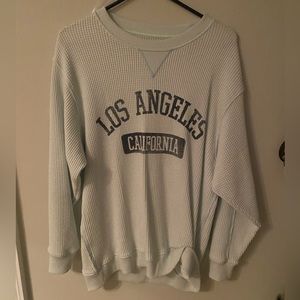 Arie Oversized Waffle knit sweatshirt